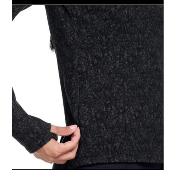 Spyder Ladies' Fleece Printed Half Zip Black/gray Women's - Picture 5 of 6